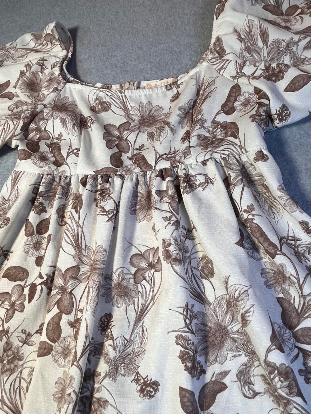 Altar’d State Floral Puff Sleeve Babydoll Dress Cottagecore